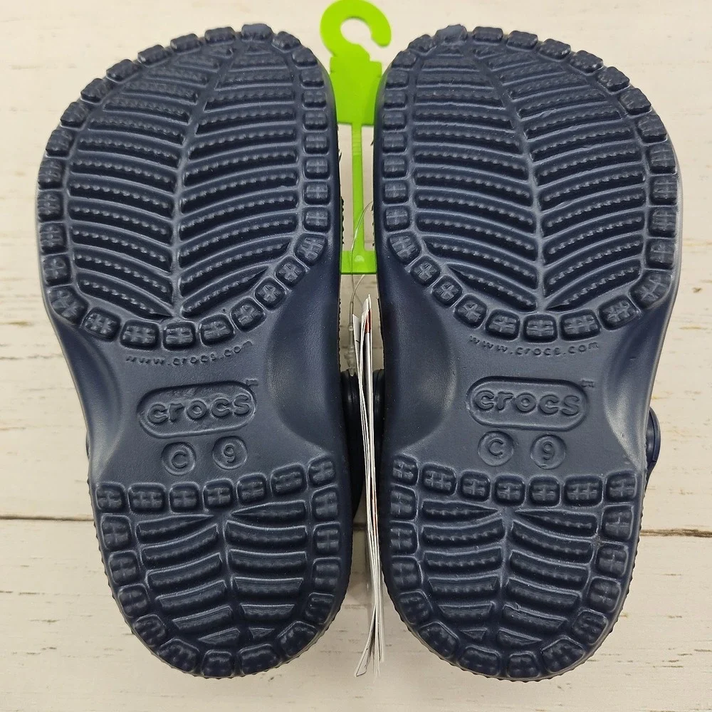 Crocs Classic Clog Navy Blue Youth Kids Size C9 Sandal Shoes 206990-410